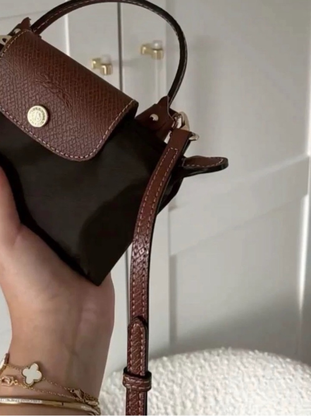 NWT Mini Longchamp brown - Picture 3 of 4